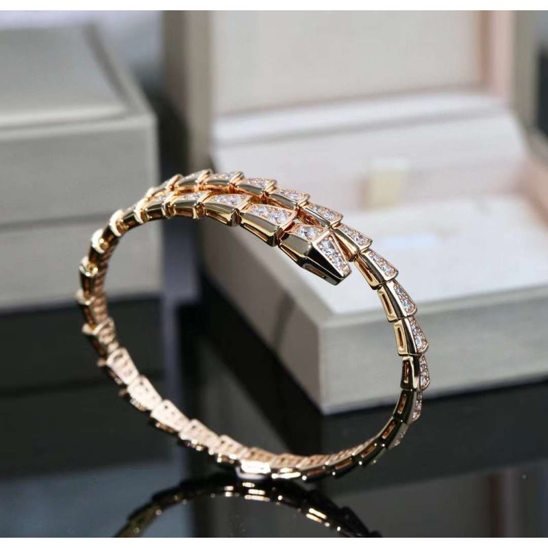 Bvlgari Snake Full Diamond Bracelet JWL00202