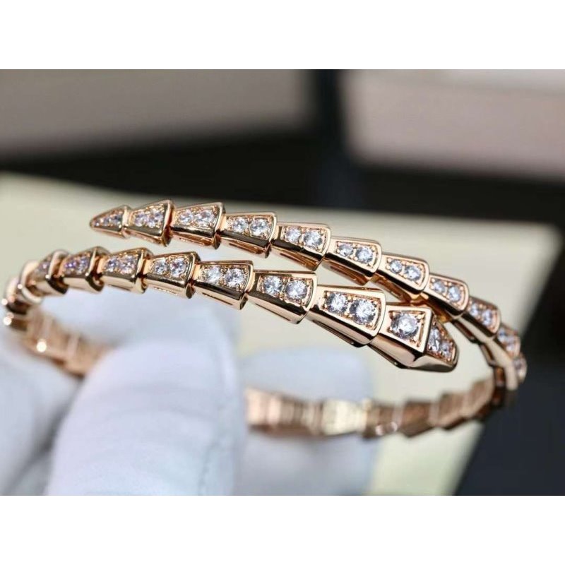 Bvlgari Snake Full Diamond Bracelet JWL00202