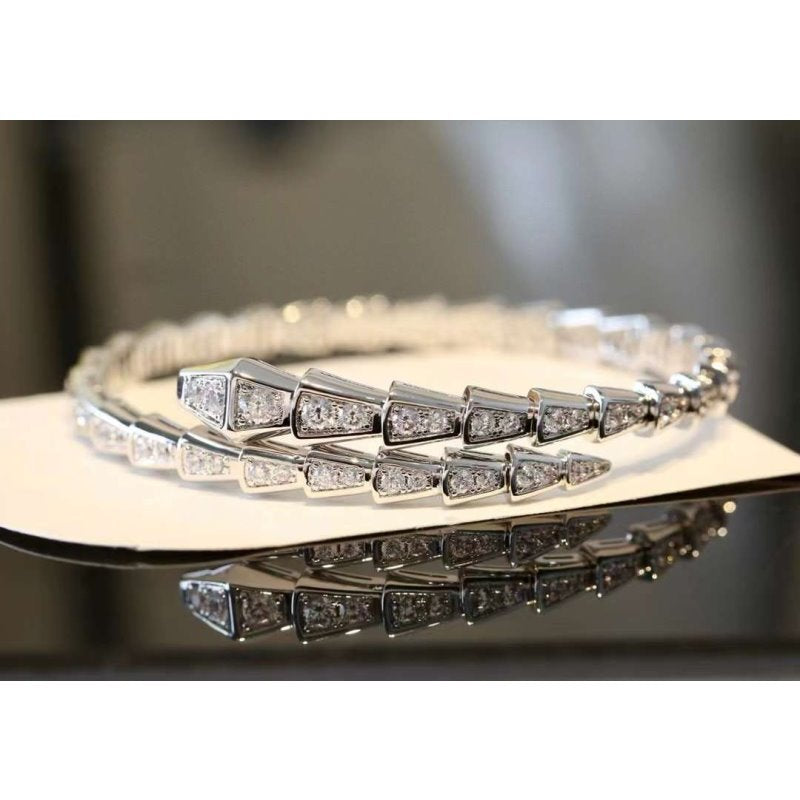 Bvlgari Snake Full Diamond Bracelet JWL00203