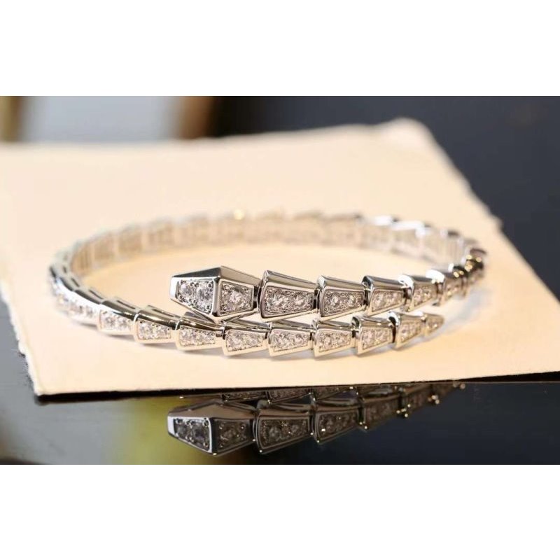 Bvlgari Snake Full Diamond Bracelet JWL00203