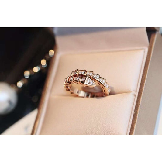 Bvlgari Snake Full Diamond Ring JWL00205
