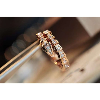 Bvlgari Snake Full Diamond Ring JWL00205