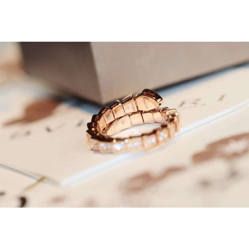 Bvlgari Snake Full Diamond Ring JWL00205
