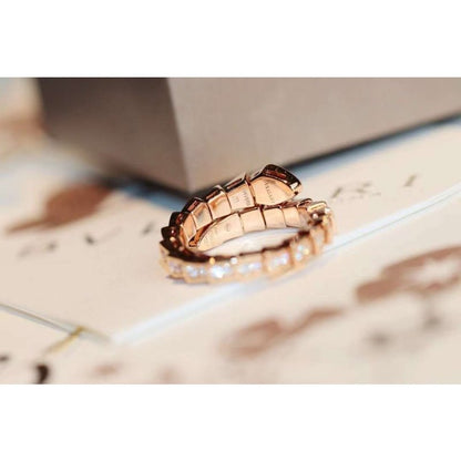 Bvlgari Snake Full Diamond Ring JWL00205