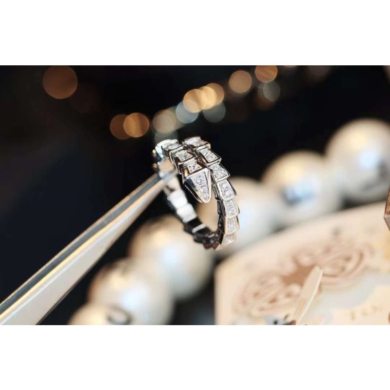 Bvlgari Snake Full Diamond Ring JWL00206
