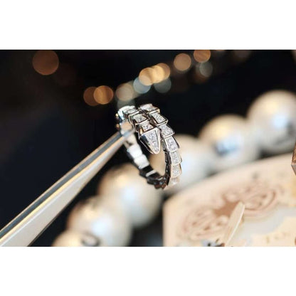 Bvlgari Snake Full Diamond Ring JWL00206
