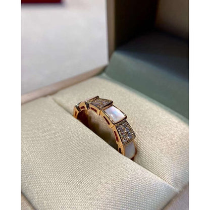 Bvlgari Snake Full Diamond Ring JWL00210