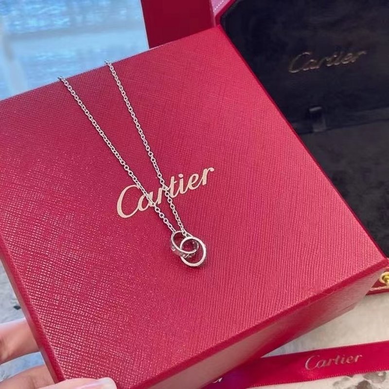 Cartier Love Double Ring Necklace  JWL00631