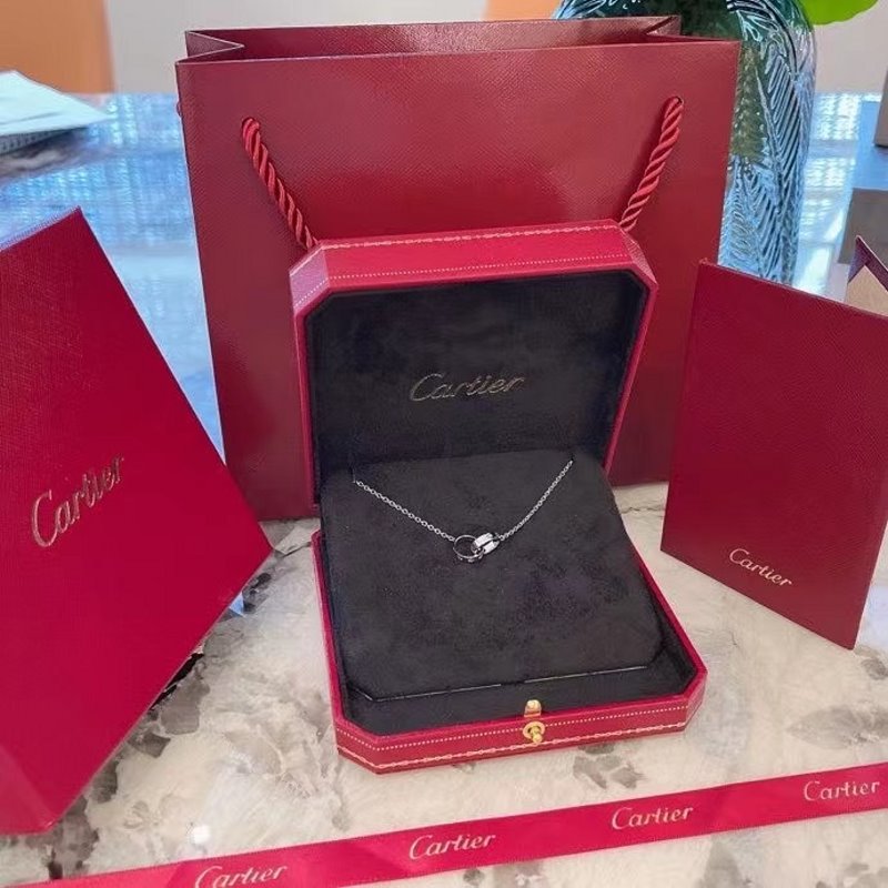 Cartier Love Double Ring Necklace  JWL00631