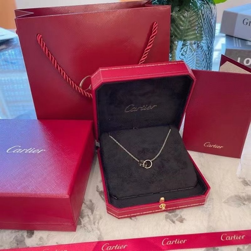 Cartier Love Double Ring Necklace  JWL00633