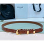 Celine Round Buckle Leather Belt WB001131