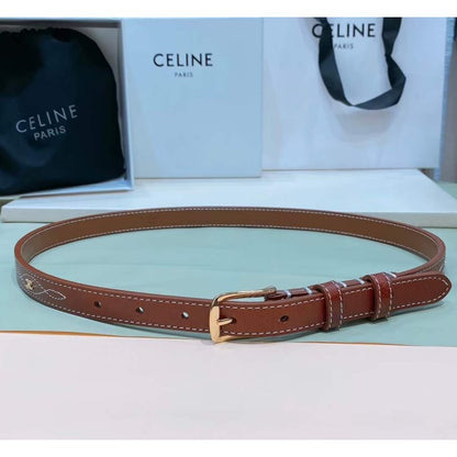 Celine Round Buckle Leather Belt WB001133