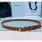 Celine Round Buckle Leather Belt WB001133