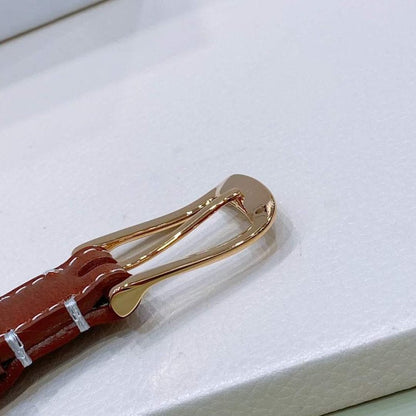 Celine Round Buckle Leather Belt WB001133