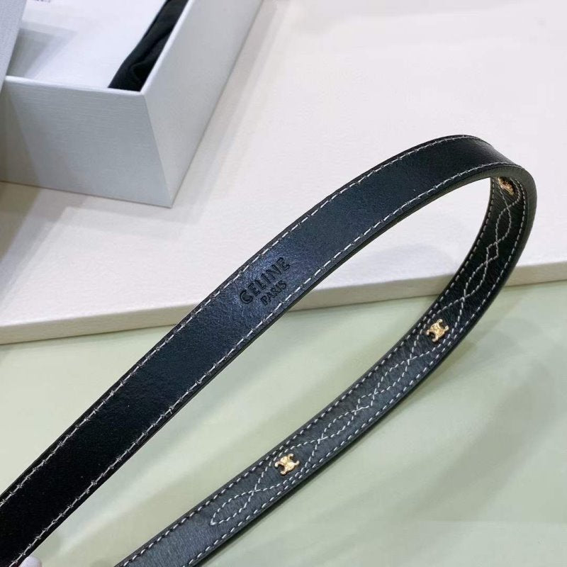 Celine Round Buckle Leather Belt WB001134