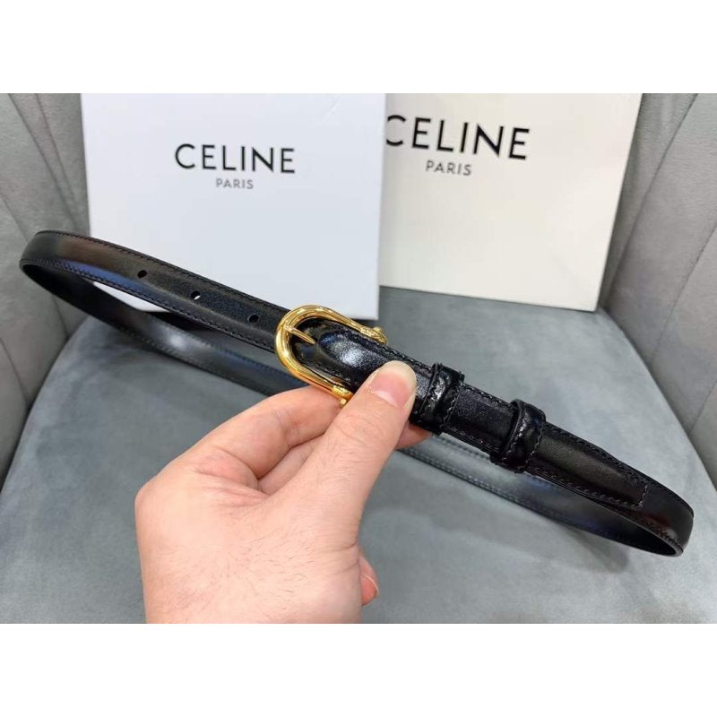 Celine Round Buckle Leather Belt WB001145