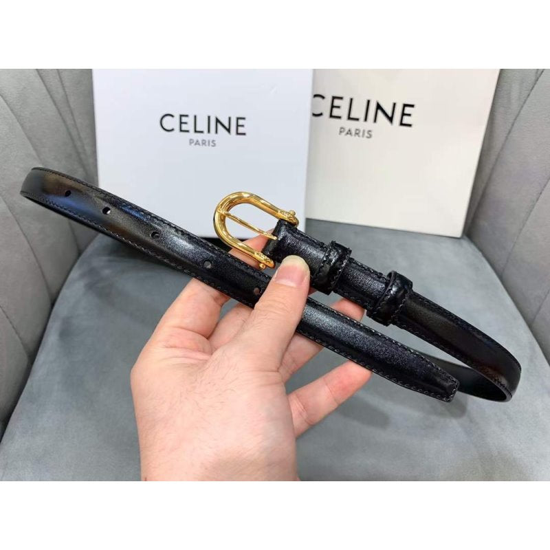 Celine Round Buckle Leather Belt WB001145