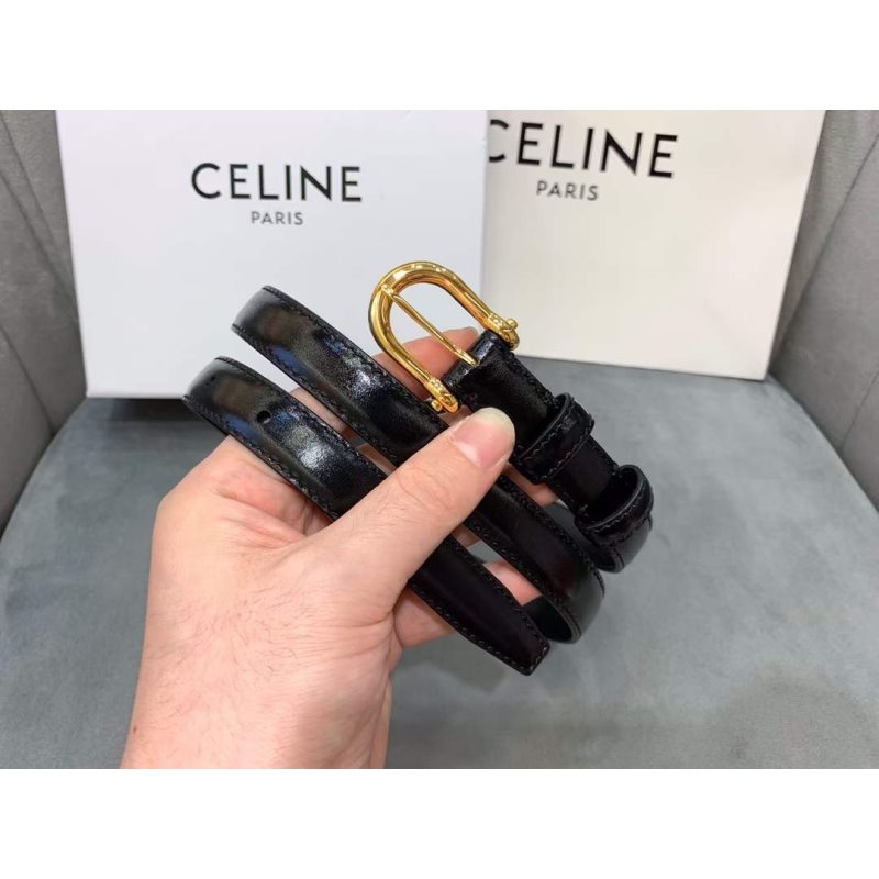 Celine Round Buckle Leather Belt WB001145