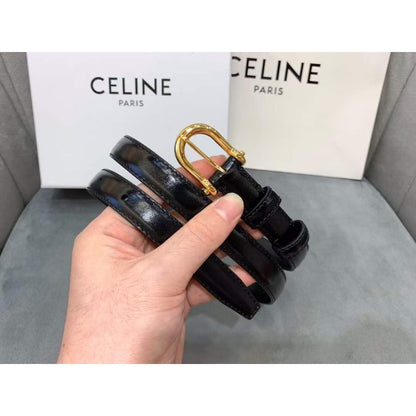 Celine Round Buckle Leather Belt WB001145