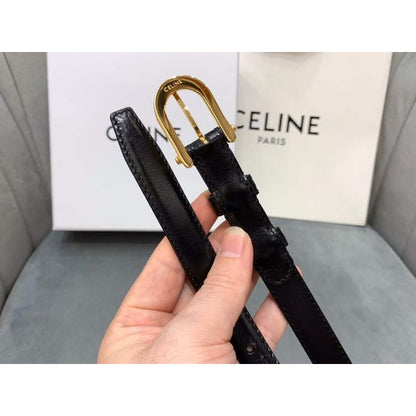 Celine Round Buckle Leather Belt WB001145