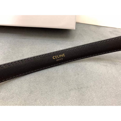 Celine Round Buckle Leather Belt WB001145