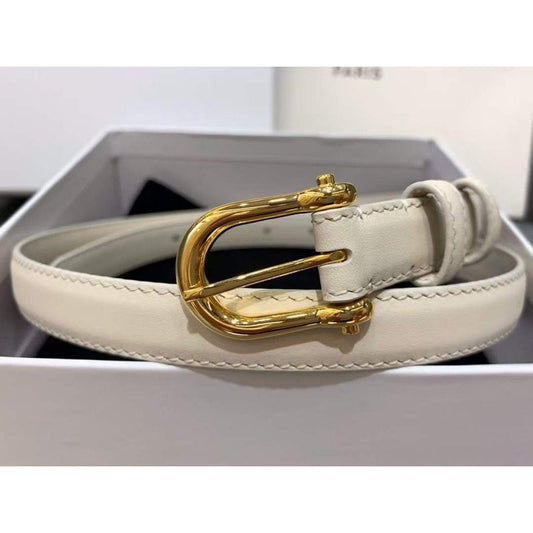 Celine Round Buckle Leather Belt WB001147