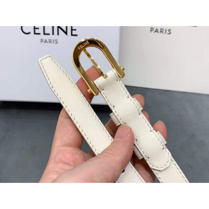 Celine Round Buckle Leather Belt WB001147