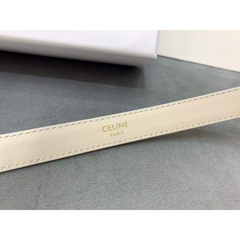 Celine Round Buckle Leather Belt WB001147