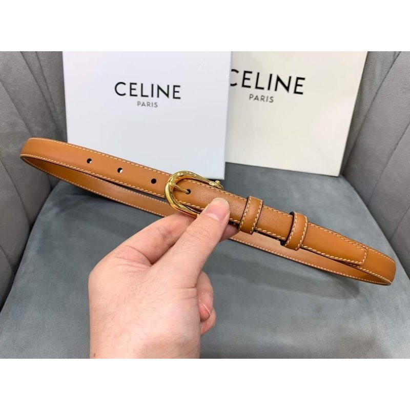 Celine Round Buckle Leather Belt WB001148