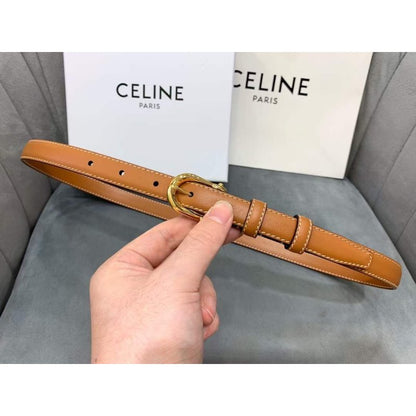 Celine Round Buckle Leather Belt WB001148