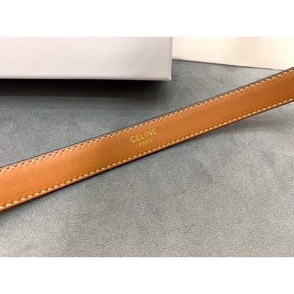 Celine Round Buckle Leather Belt WB001148