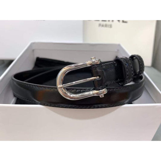 Celine Round Buckle Leather Belt WB001149