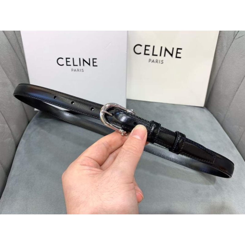 Celine Round Buckle Leather Belt WB001149