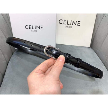 Celine Round Buckle Leather Belt WB001149
