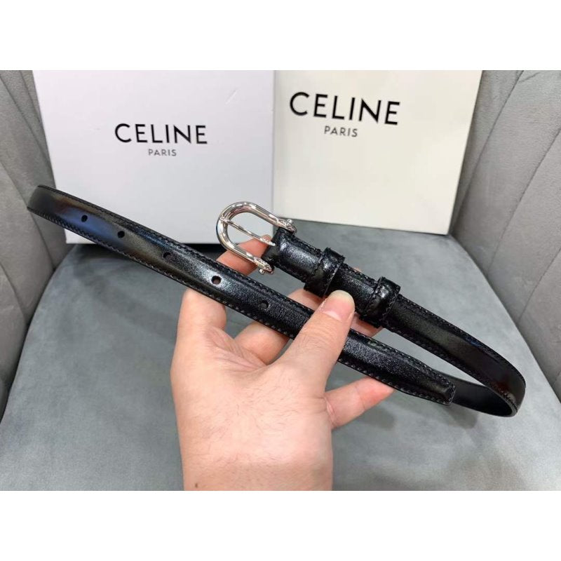 Celine Round Buckle Leather Belt WB001149