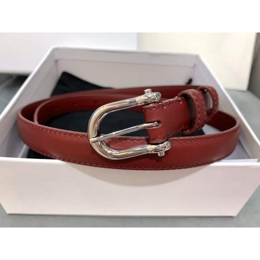 Celine Round Buckle Leather Belt WB001150