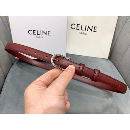 Celine Round Buckle Leather Belt WB001150