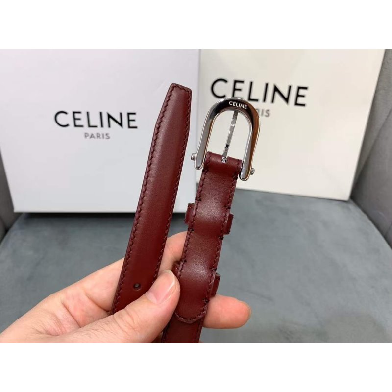 Celine Round Buckle Leather Belt WB001150