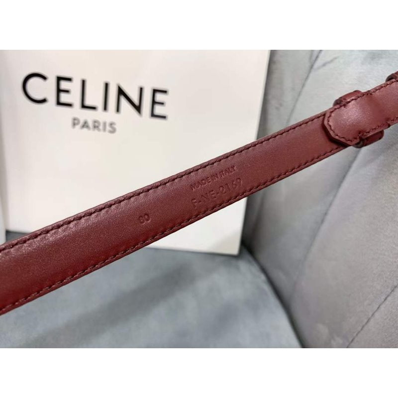 Celine Round Buckle Leather Belt WB001150