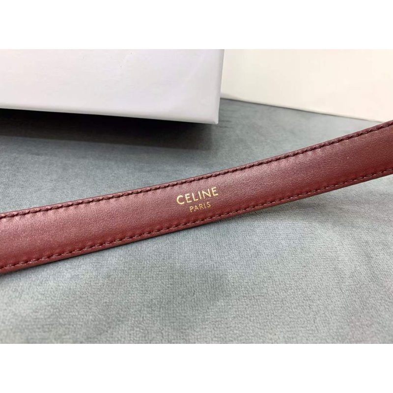 Celine Round Buckle Leather Belt WB001150