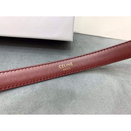 Celine Round Buckle Leather Belt WB001150