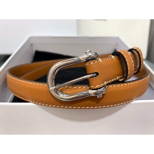 Celine Round Buckle Leather Belt WB001152