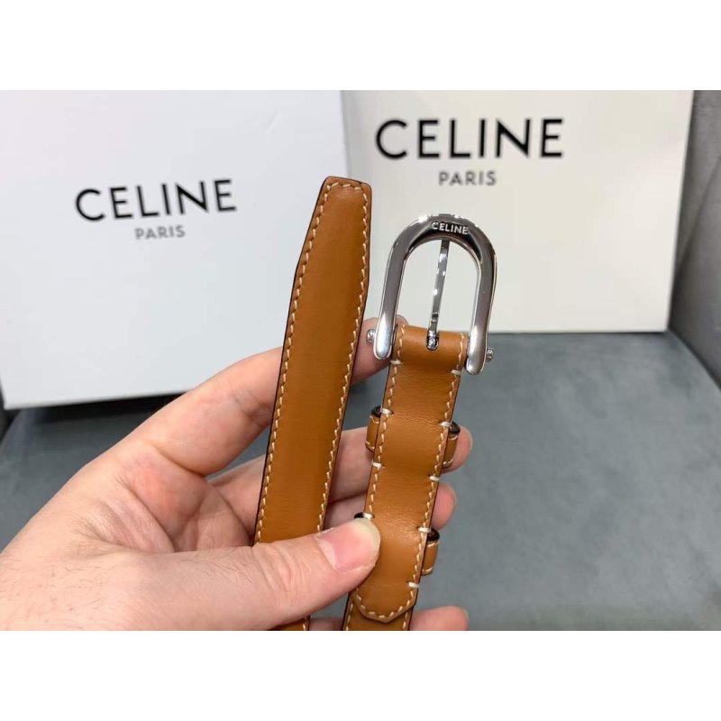 Celine Round Buckle Leather Belt WB001152