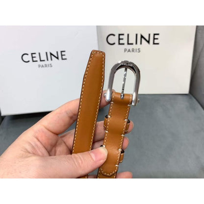 Celine Round Buckle Leather Belt WB001152