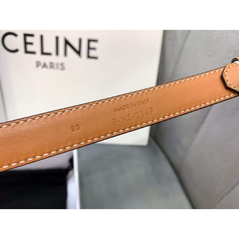 Celine Round Buckle Leather Belt WB001152