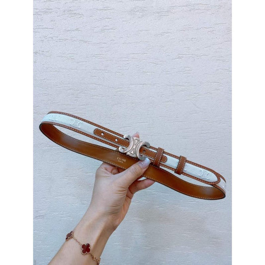 Celine Triomphe Cow Leather Belt WB001124