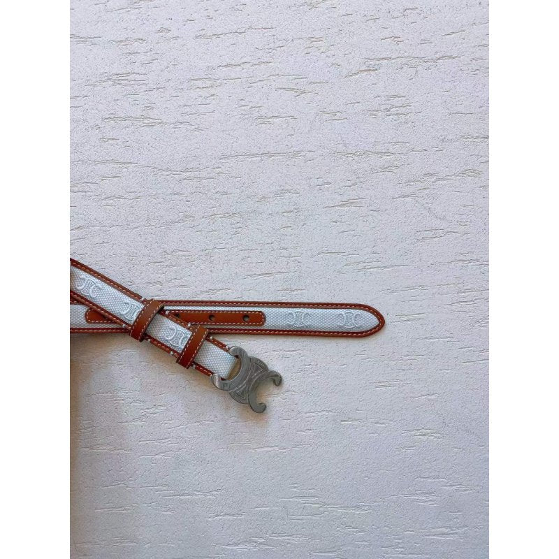 Celine Triomphe Cow Leather Belt WB001124