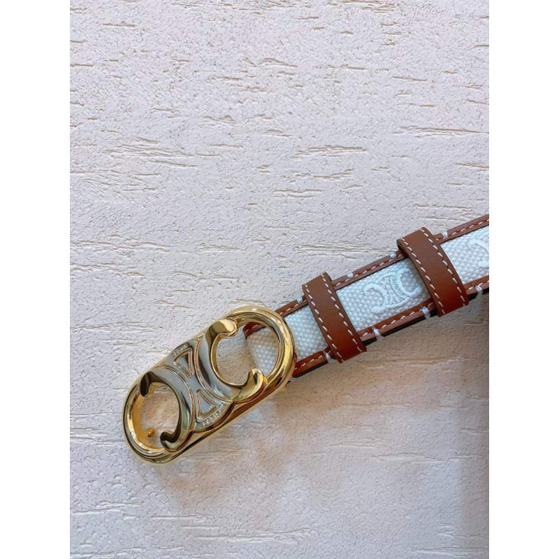 Celine Triomphe Cow Leather Belt WB001125