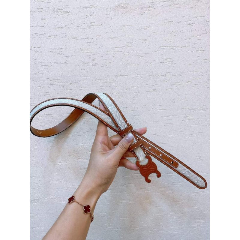 Celine Triomphe Cow Leather Belt WB001126