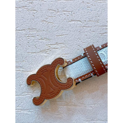 Celine Triomphe Cow Leather Belt WB001126